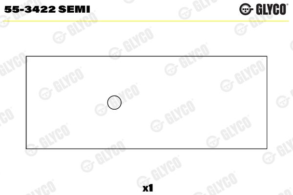 Įvorės mažu galu, švaistiklis GLYCO 55-3422SEMI