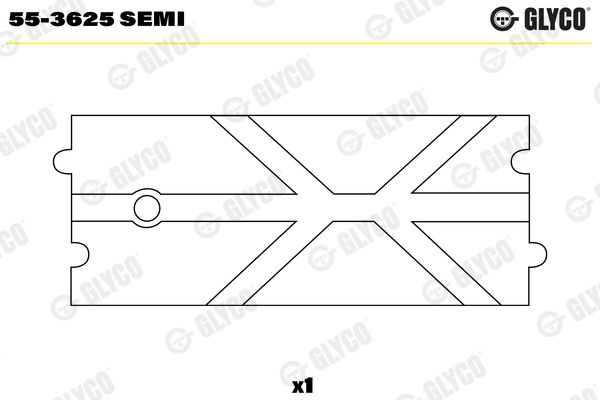 Small End Bushes, connecting rod GLYCO 55-3625 SEMI