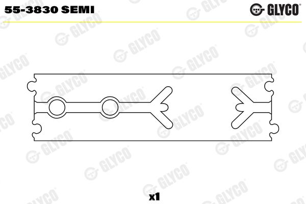 Small End Bushes, connecting rod GLYCO 55-3830 SEMI