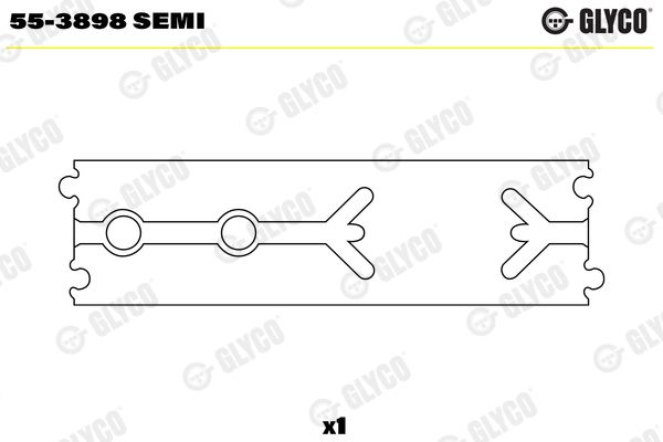 Small End Bushes, connecting rod GLYCO 55-3898 SEMI