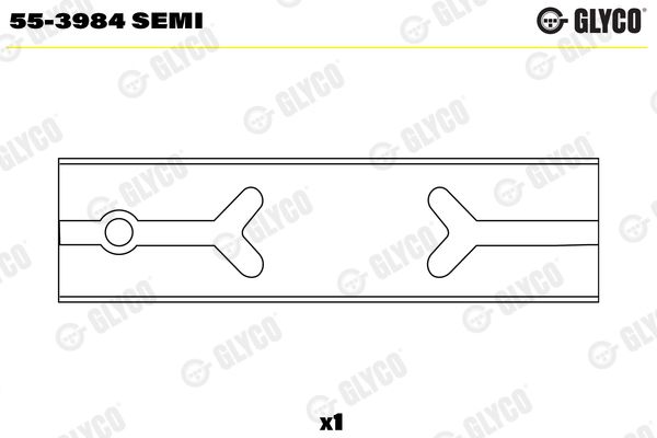 Small End Bushes, connecting rod GLYCO 55-3984 SEMI
