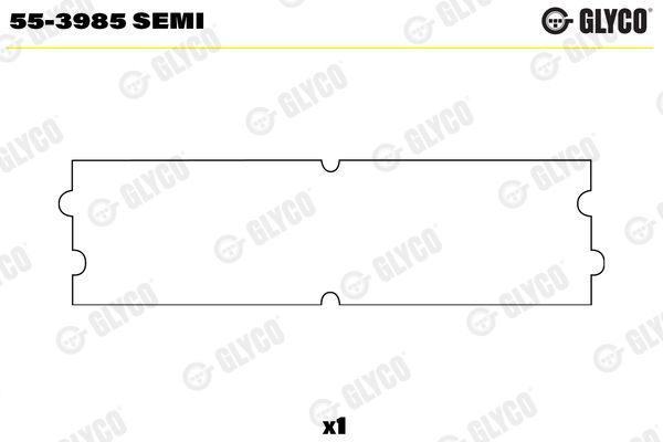 Small End Bushes, connecting rod GLYCO 55-3985SEMI