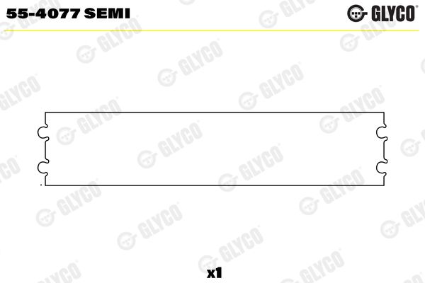 Small End Bushes, connecting rod GLYCO 55-4077 SEMI