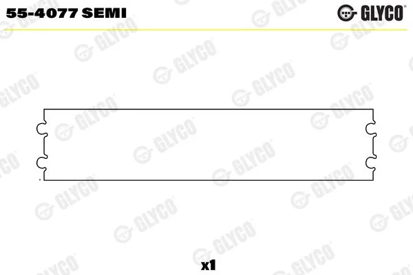 Įvorės mažu galu, švaistiklis GLYCO 55-4077 SEMI