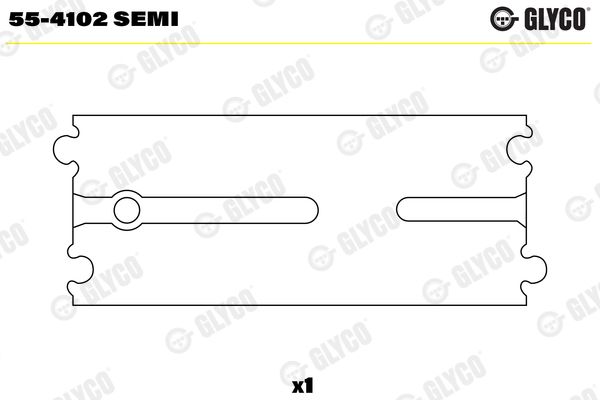 Small End Bushes, connecting rod GLYCO 55-4102 SEMI