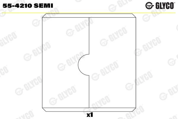 Įvorės mažu galu, švaistiklis GLYCO 55-4210SEMI