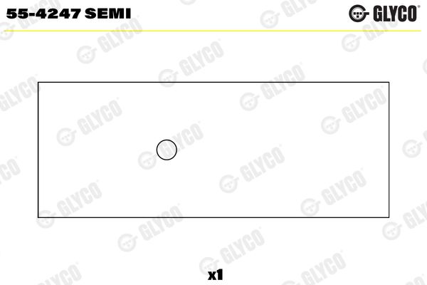 Small End Bushes, connecting rod GLYCO 55-4247SEMI