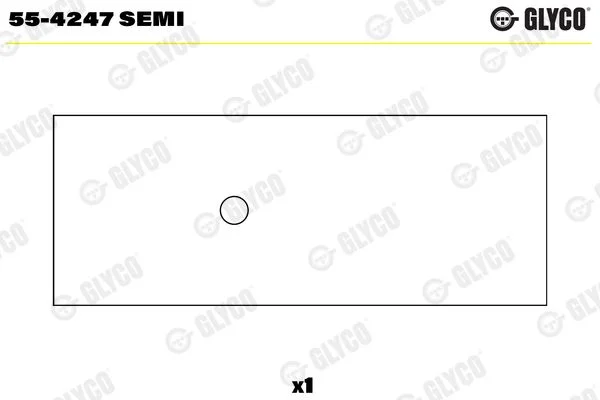 Įvorės mažu galu, švaistiklis GLYCO 55-4247SEMI