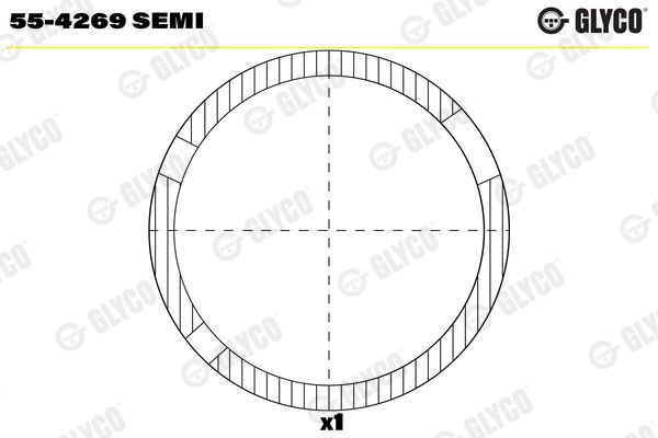 Small End Bushes, connecting rod GLYCO 55-4269SEMI