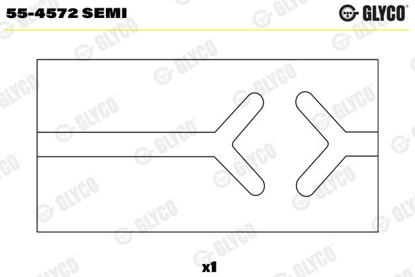 Small End Bushes, connecting rod GLYCO 55-4572SEMI