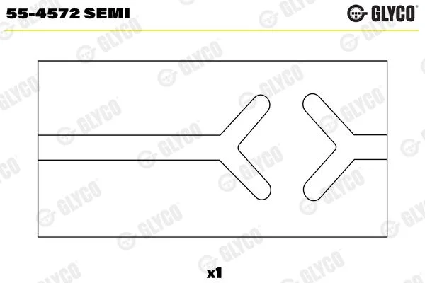 Įvorės mažu galu, švaistiklis GLYCO 55-4572SEMI