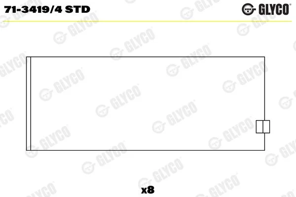 Švaistiklio indėklas GLYCO 71-3419/4 STD