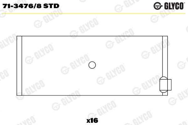 Connecting Rod Bearing GLYCO 71-3476/8STD