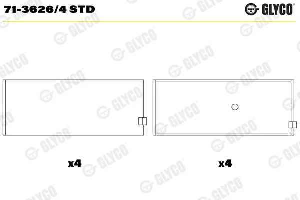 Švaistiklio indėklas GLYCO 71-3626/4 STD