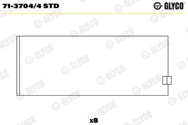 Guoliai dideliu galu GLYCO 71-3704/4 STD