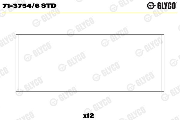 Connecting Rod Bearing GLYCO 71-3754/6 STD