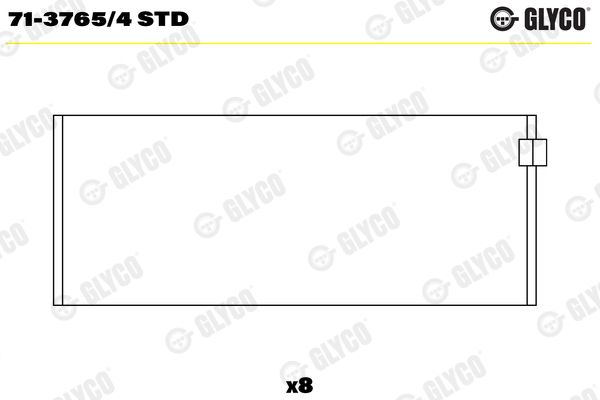 Guoliai dideliu galu GLYCO 71-3765/4 STD