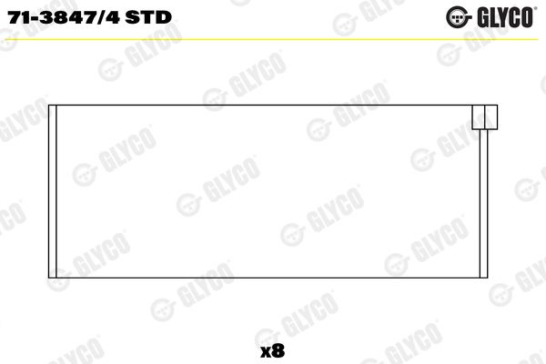 Guoliai dideliu galu GLYCO 71-3847/4 STD