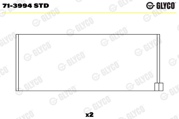 Guoliai dideliu galu GLYCO 71-3994 STD