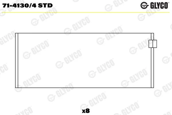 Švaistiklio indėklas GLYCO 71-4130/4 STD