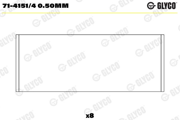 Guoliai dideliu galu GLYCO 71-4151/40.50MM