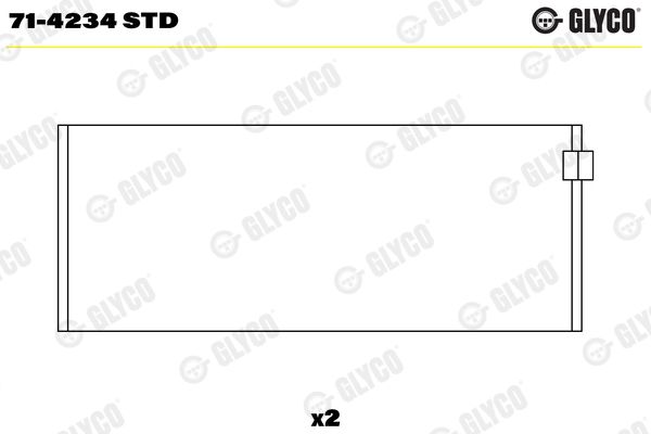 Guoliai dideliu galu GLYCO 71-4234 STD