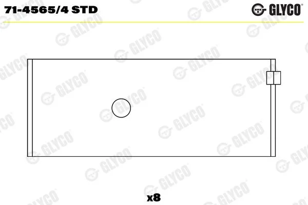 Švaistiklio indėklas GLYCO 71-4565/4 STD