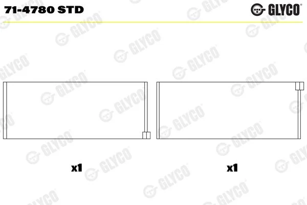 Švaistiklio indėklas GLYCO 71-4780 STD
