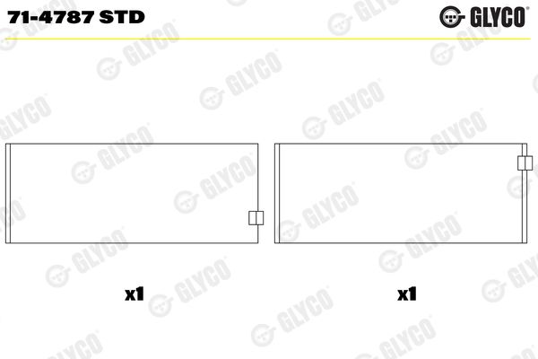 Guoliai dideliu galu GLYCO 71-4787 STD