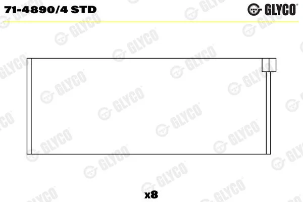 Švaistiklio indėklas GLYCO 71-4890/4STD
