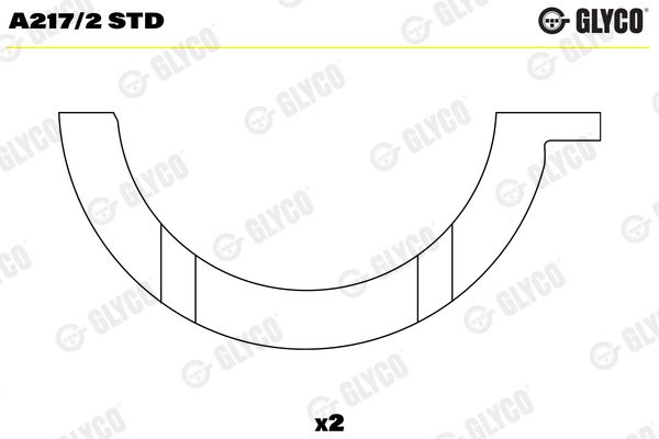 Thrust Washer, crankshaft GLYCO A217/2STD