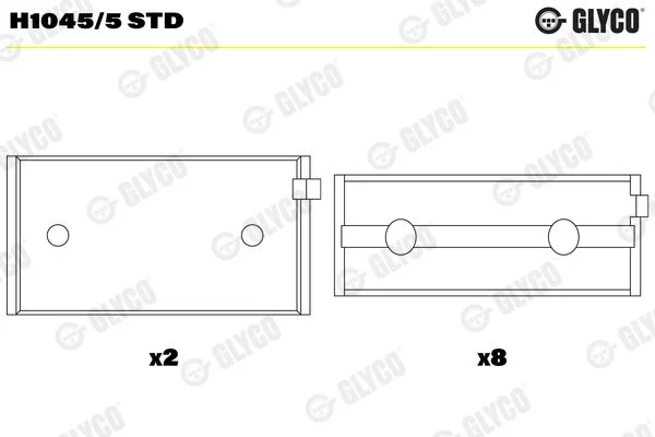 Alkūninio veleno indėklas GLYCO H1045/5STD