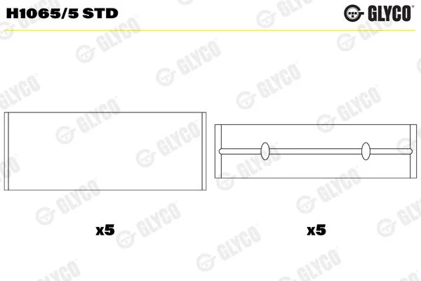 Alkūninio veleno indėklas GLYCO H1065/5STD