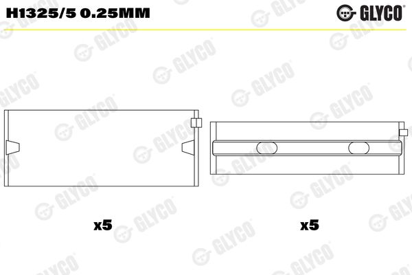 Crankshaft Bearing GLYCO H1325/50.25MM