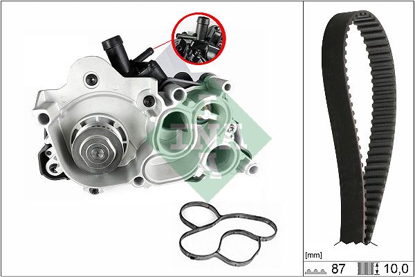 Water Pump & Timing Belt Kit INA 530 0742 30