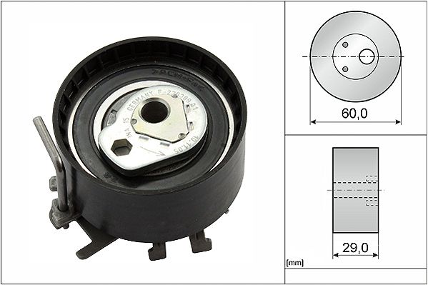 Tensioner Pulley, timing belt INA 531040410