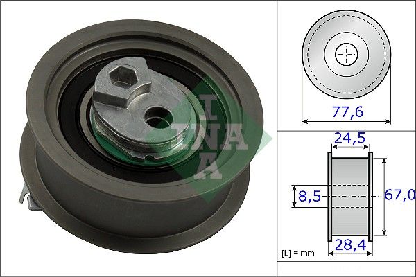 Натяжний ролик, зубчастий ремінь INA 531085110