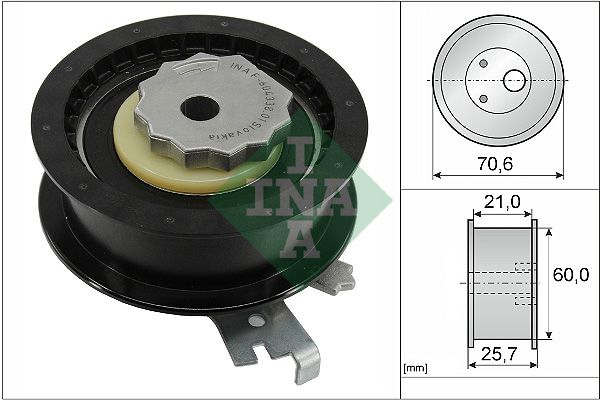 Tensioner Pulley, timing belt INA 531088210