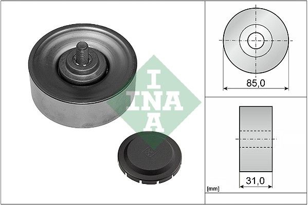 Deflection/Guide Pulley, V-ribbed belt INA 532056910