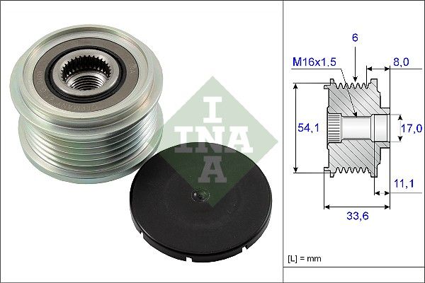 Alternator Freewheel Clutch INA 535005910