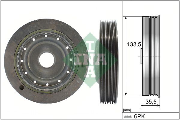 Belt Pulley, crankshaft INA 544009110