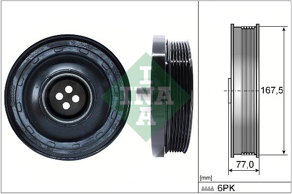 Belt Pulley, crankshaft INA 544013710