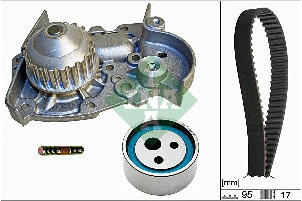 Water Pump & Timing Belt Kit INA 530 0018 31
