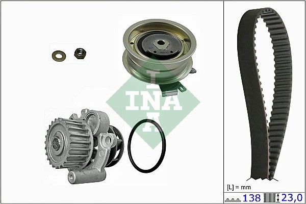 Водяний насос + зубчастий ремінь INA 530017130