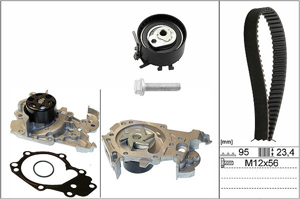 Water Pump & Timing Belt Kit INA 530 0195 30