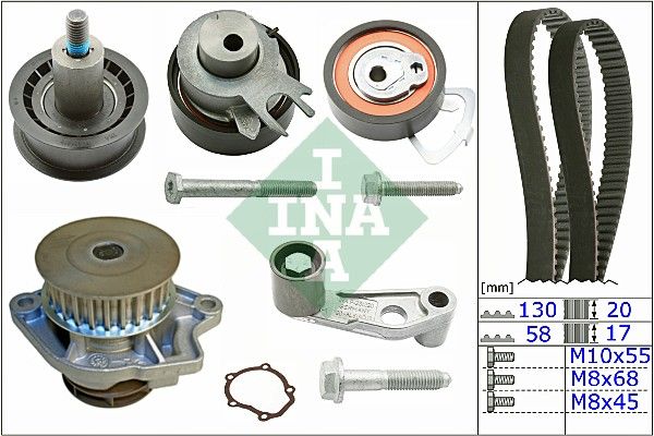 Water Pump & Timing Belt Kit INA 530 0360 30