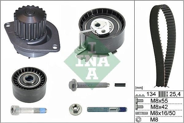 Water Pump & Timing Belt Kit INA 530 0379 30