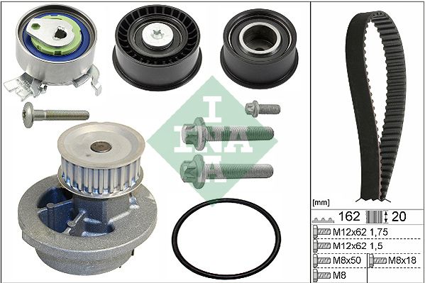 Water Pump & Timing Belt Kit INA 530 0443 30