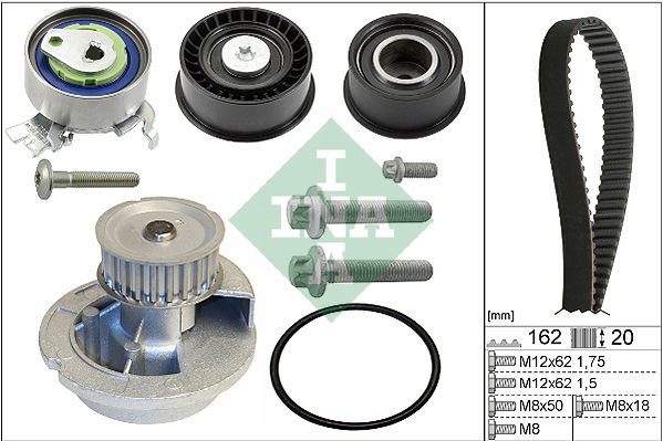 Water Pump & Timing Belt Kit INA 530 0443 31