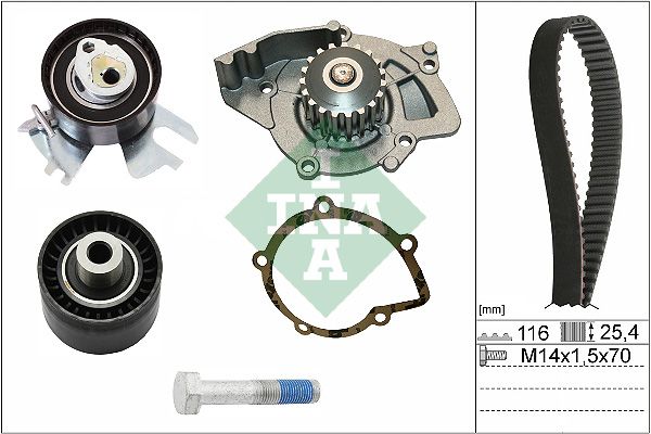 Water Pump & Timing Belt Kit INA 530 0449 30